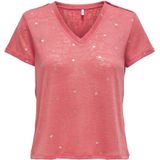 ONLY - ONLSTEPHI AOP V-NECK TOP JRS - Dames - T-shirts