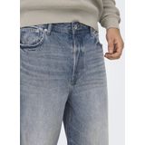 Jeans - Loose Fit - Vintage Wassing - Mid Waist - Gulp met Knopen