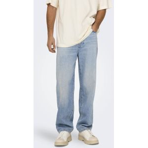 Only & Sons - Jeans - Losse Pasvorm - Riemlussen - Knoopsluiting