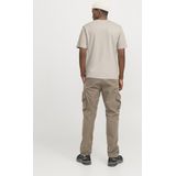 JACK & JONES - Jcofusion Full Branding Tee - T-shirt - Lichtbeige - 1 stuk