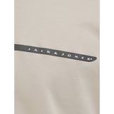 JACK & JONES - Jcofusion Full Branding Tee - T-shirt - Lichtbeige - 1 stuk