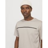 JACK & JONES - Jcofusion Full Branding Tee - T-shirt - Lichtbeige - 1 stuk