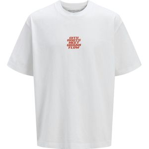 Jack & Jones Jcointerlude Floral Back Tee Ss Crew, wit (bright white), L