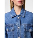Pieces - Elma - Spijkerjas - Denim - Blauw - 79% Katoen
