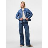 Pieces - Elma - Spijkerjas - Denim - Blauw - 79% Katoen