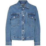 Pieces - Elma - Spijkerjas - Denim - Blauw - 79% Katoen