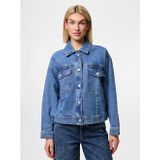 Pieces - Elma - Spijkerjas - Denim - Blauw - 79% Katoen
