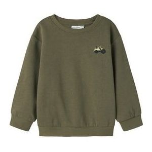 Name it mini Jongens Nmmvallen Ls Nreg Sweat Bru, Dusty Olive, 92