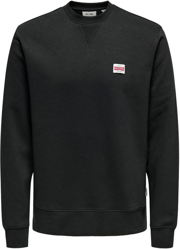 Only & Sons - ONSDAWSON - Sweatshirt - Rood/Zwart/Wit