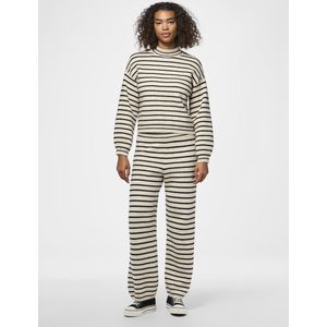 Gestreepte Trui - Mock-Neck - Lange Mouwen - Geribde Boorden - Regular Fit - Gemaakt Met Gerecycled Polyester