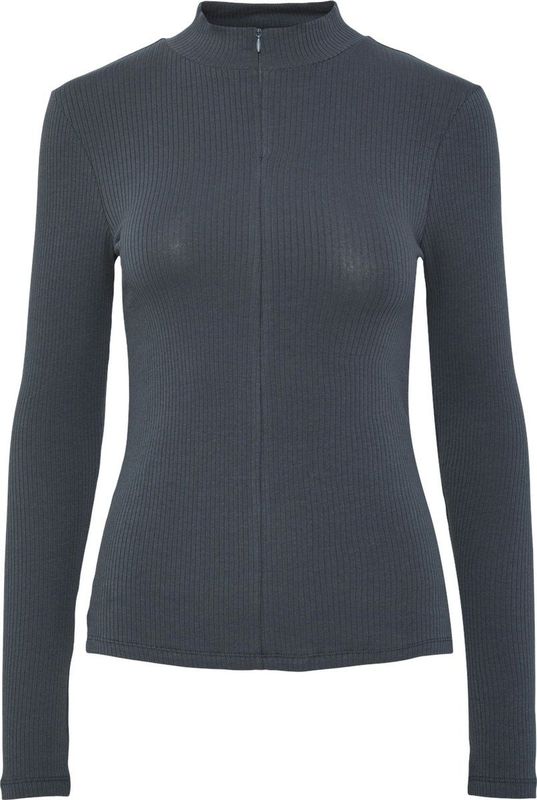 T-shirt - Ombre Blue - Jersey - Lange Mouwen - Ritssluiting