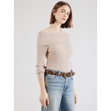 ONLY Dames Onlkatia Ls Off Shoulder KNT Noos, mocha meringue, XS