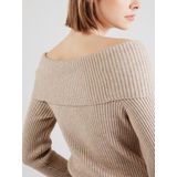 ONLY - ONLKATIA LIFE LS OFF SHOULDER - Dames - Gebreide Pullover - Zwart - Regular Fit