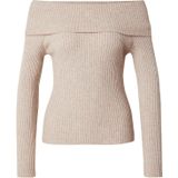 ONLY - ONLKATIA LIFE LS OFF SHOULDER - Dames - Gebreide Pullover - Zwart - Regular Fit
