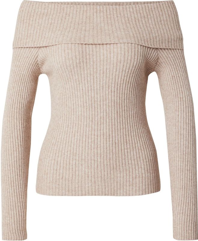 ONLY - ONLKATIA LIFE LS OFF SHOULDER - Dames - Gebreide Pullover - Zwart - Regular Fit