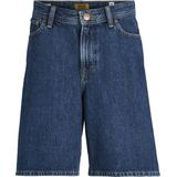 Bermuda - Blue Denim - Regular Fit - Wijd - Normale Taillehoogte