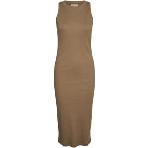 Jurk - O-hals - Mouwloos - Jersey - Slim Fit - Enkel Lengte