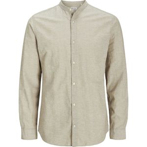 Overhemd - JJEBreeze - Katoen - Slim Fit - Lange Mouw - Mélange