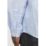 JACK&JONES PLUS Jjebreeze Ls Sn Pls T-shirt met lange mouwen voor heren, Chambray Blue., 6XL grote maat