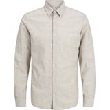 JACK&JONES PLUS Jjebreeze Ls Sn Pls T-shirt met lange mouwen voor heren, Vaatwasserbestendig., 5XL Grote maat