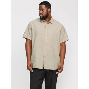 Jack&Jones - Crockery - Overhemd - Beige - Katoen/Linnen