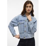 VERO MODA VMSILKA DNM SHACKET YO367 Dames Denim jas - Light Blue Denim