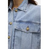 VERO MODA VMSILKA DNM SHACKET YO367 Dames Denim jas - Light Blue Denim