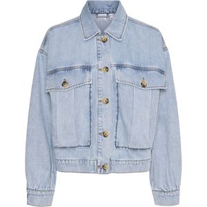 VERO MODA VMSILKA DNM SHACKET YO367 Dames Denim jas - Light Blue Denim