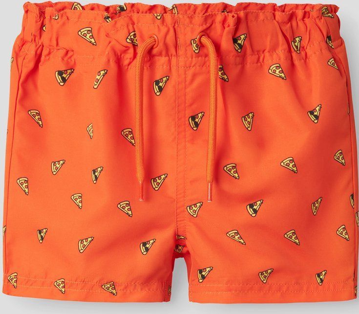 Zwembroek - Geweven Stof - Met Vast Katoenen Koord - 13 cm - Mesh Polyester Voering