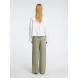 Selected Femme Blouse wit (Maat: 38) - Effen - Halslijn: Kraag,