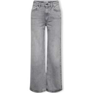 ONLY Jeans - Medium Grijs - High Waist - Wide Leg