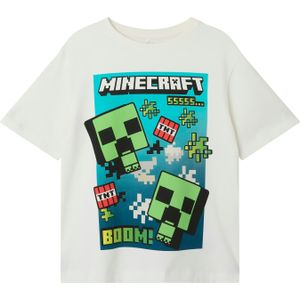 Minecraft - Top - Multicolor - Jersey - O-hals - Korte Mouwen