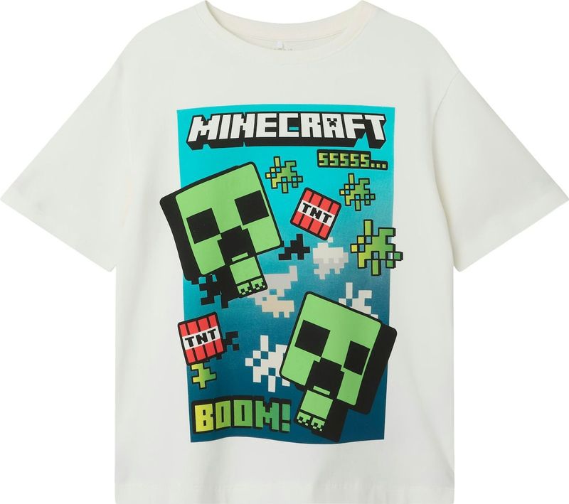 Minecraft - Top - Multicolor - Jersey - O-hals - Korte Mouwen