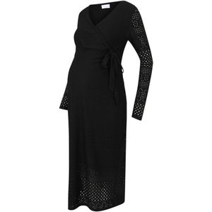 MAMALICIOUS - Angia - Jurk - Zwart - Met Borstvoedingsfunctie - Lange Mouw