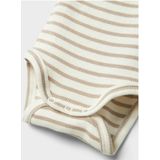 Body - Gestreept - Ribgebreid - Ronde Hals - Korte Mouwen