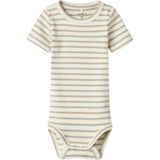 Body - Gestreept - Ribgebreid - Ronde Hals - Korte Mouwen