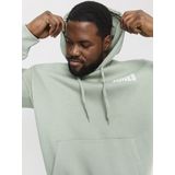Jack&jones Plus Jjecorp Logo Sweat Hood Noos Pls Heren Trui - Iceberg Green Small Print