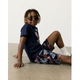 Name It Kids - Korte Broek - Donkerblauw/Rood/Lichtblauw - 100% Katoen