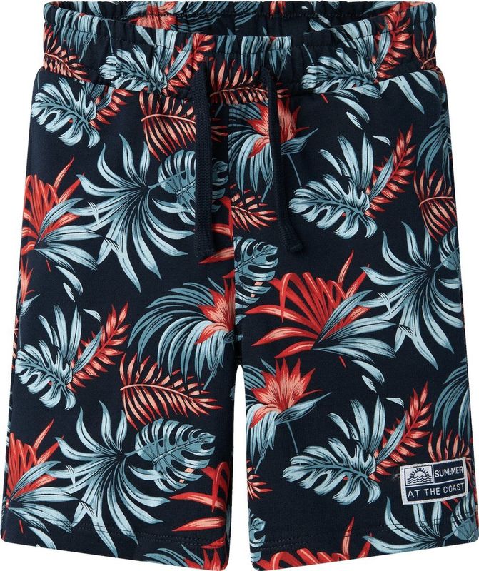 Name It Kids - Korte Broek - Donkerblauw/Rood/Lichtblauw - 100% Katoen