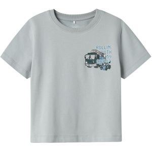 NAME IT NMMDREW NREG SS TOP BOX Jongens T-shirt - Quarry