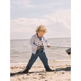 Top - Ronde Hals - Korte Mouwen - Rubberprint - 100% Katoen - Organisch