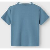 Top - Ronde Hals - Korte Mouwen - Rubberprint - 100% Katoen - Organisch