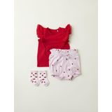 Name It baby meisjes short FILLY Light Lilac Regular Fit