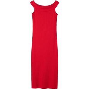 NAME IT Nkfflommi Robe longue slim pour fille, Rouge chinois., 128