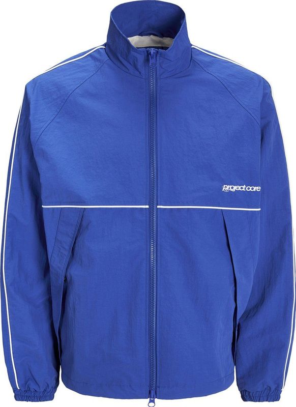 Tussenjassen - Effen - Gladde Stof - Opstaande Kraag - Lange Mouw