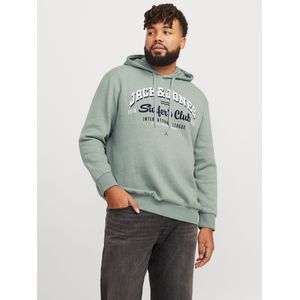 Sweatshirt Jack & Jones Logo Sweatshirt Heren (Plussize), Lichtgroen - Wit