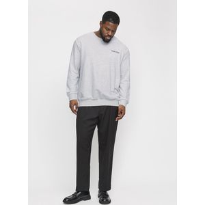 JACK&JONES PLUS JJEBRADLEY Graphic Sweat Crew NOOS PLS, wit melange., 3XL grote maten