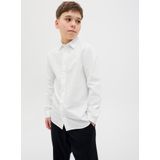 JACK & JONES Junior - Overhemd - Blauw - Popeline - Lange Mouwen