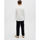 JACK & JONES Junior - Overhemd - Blauw - Popeline - Lange Mouwen