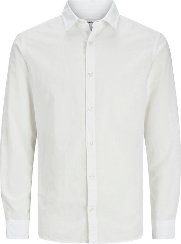 JACK & JONES Junior - Overhemd - Blauw - Popeline - Lange Mouwen